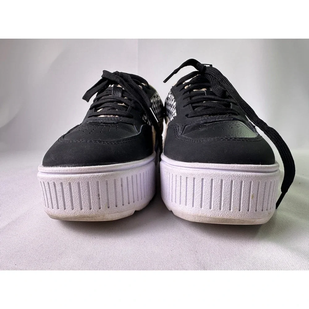 PUMA Cali Dream Women's Size 8.5 Wild Child Leopard Print Chunky Platform‎ Shoes